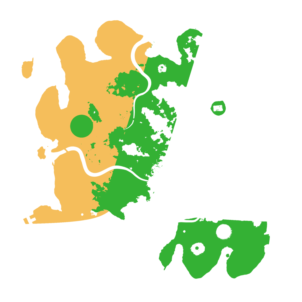 Biome Rust Map: Procedural Map, Size: 3500, Seed: 191655515