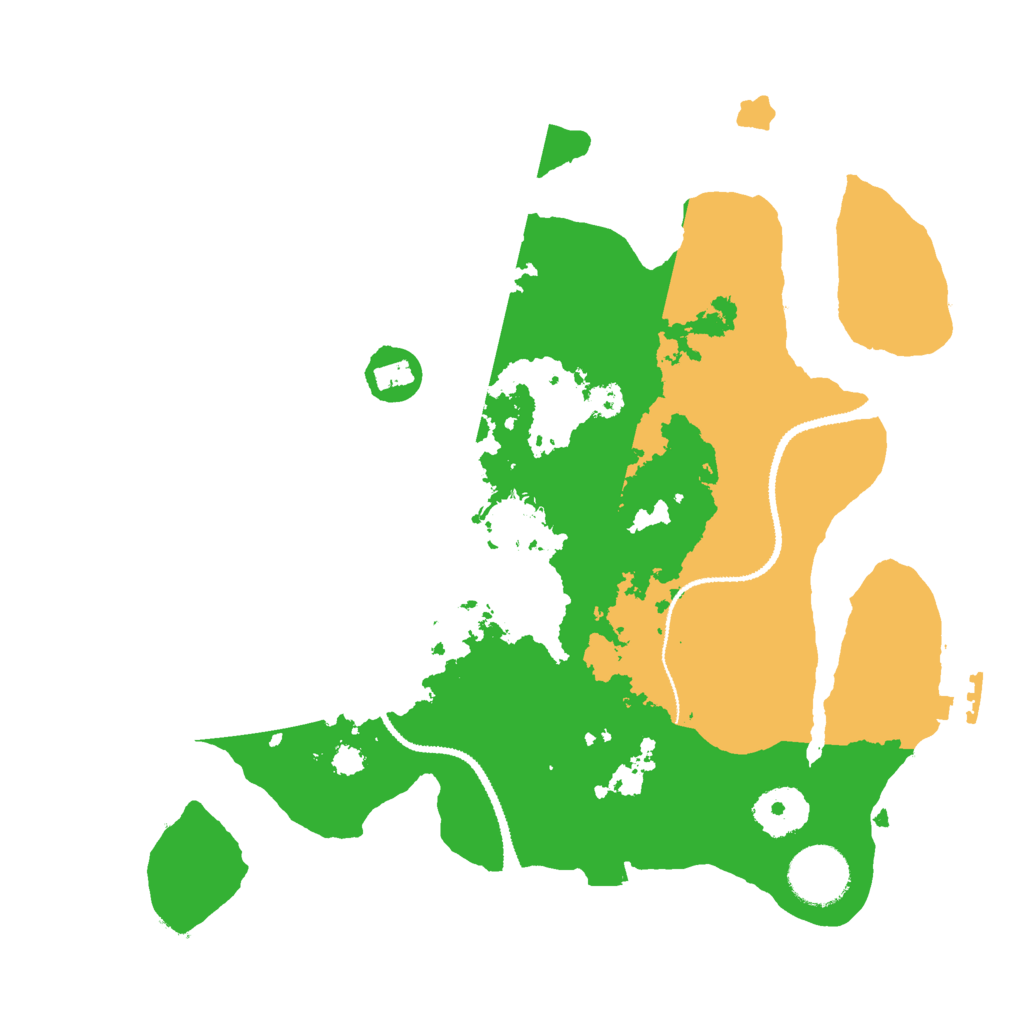 Biome Rust Map: Procedural Map, Size: 3000, Seed: 1195520468