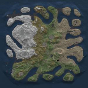 Thumbnail Rust Map: Procedural Map, Size: 4300, Seed: 171314819, 16 Monuments