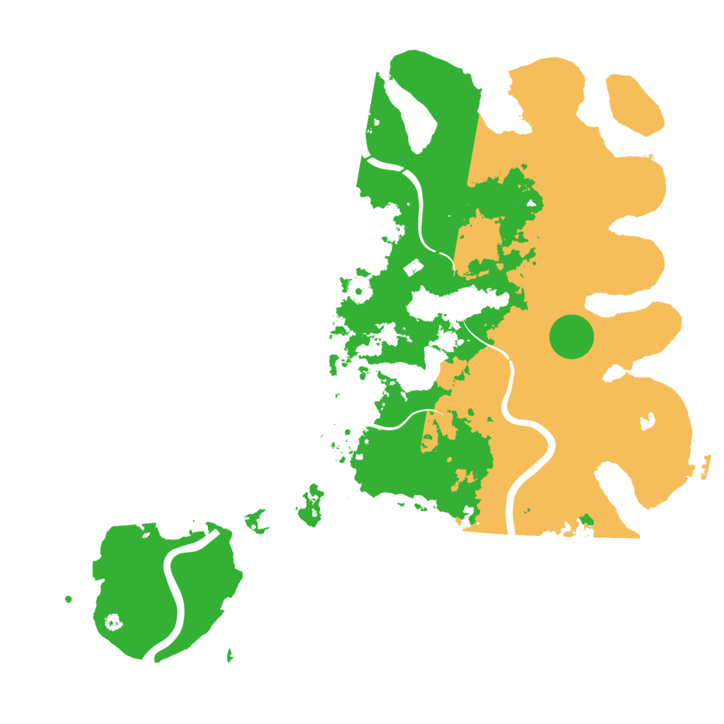 Biome Rust Map: Procedural Map, Size: 4300, Seed: 171314819