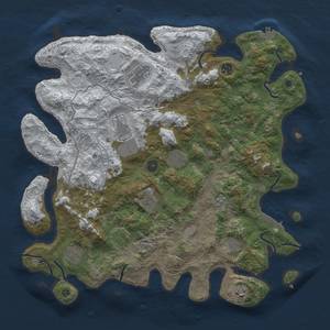 Thumbnail Rust Map: Procedural Map, Size: 4250, Seed: 13906, 18 Monuments