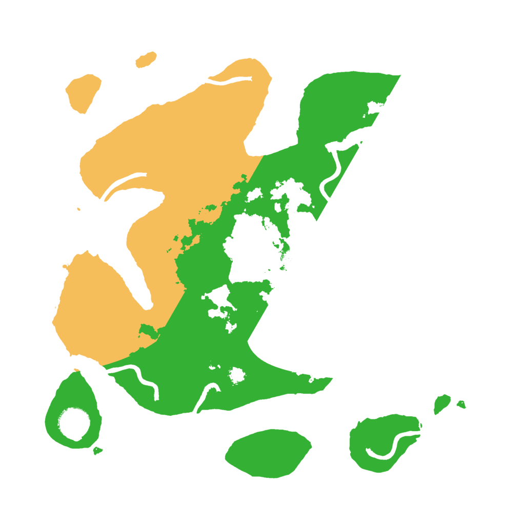 Biome Rust Map: Procedural Map, Size: 3000, Seed: 1021892842