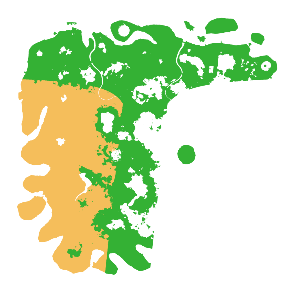 Biome Rust Map: Procedural Map, Size: 4600, Seed: 5023