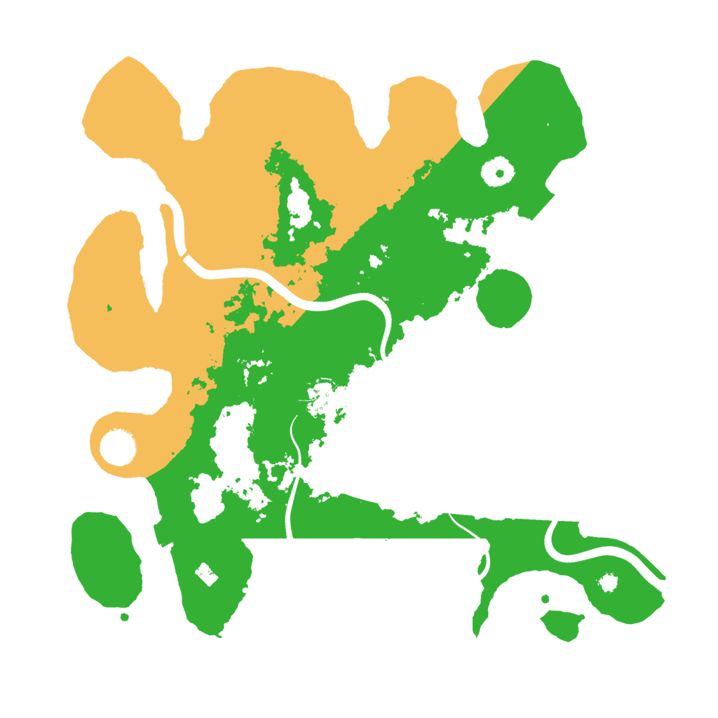 Biome Rust Map: Procedural Map, Size: 3500, Seed: 24674