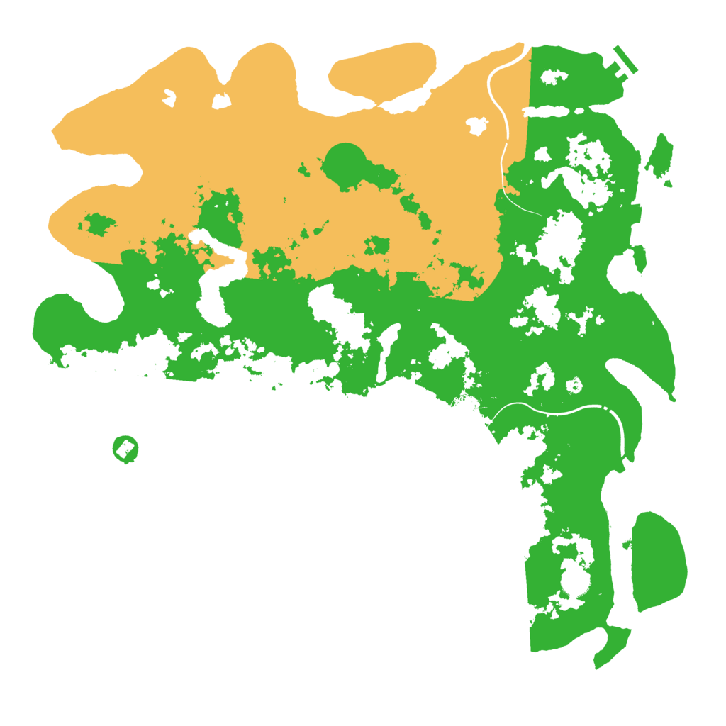 Biome Rust Map: Procedural Map, Size: 4500, Seed: 2011843970