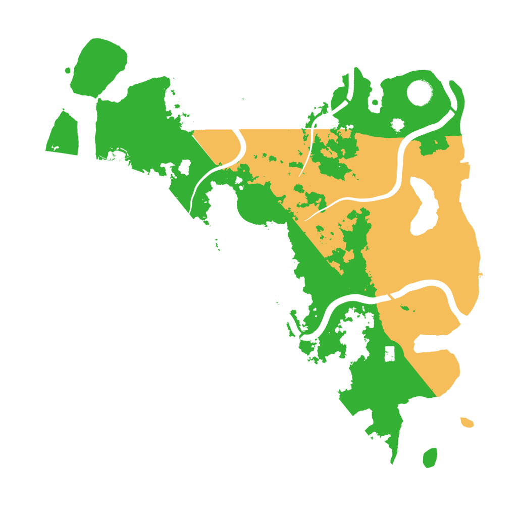 Biome Rust Map: Procedural Map, Size: 3600, Seed: 1697216364