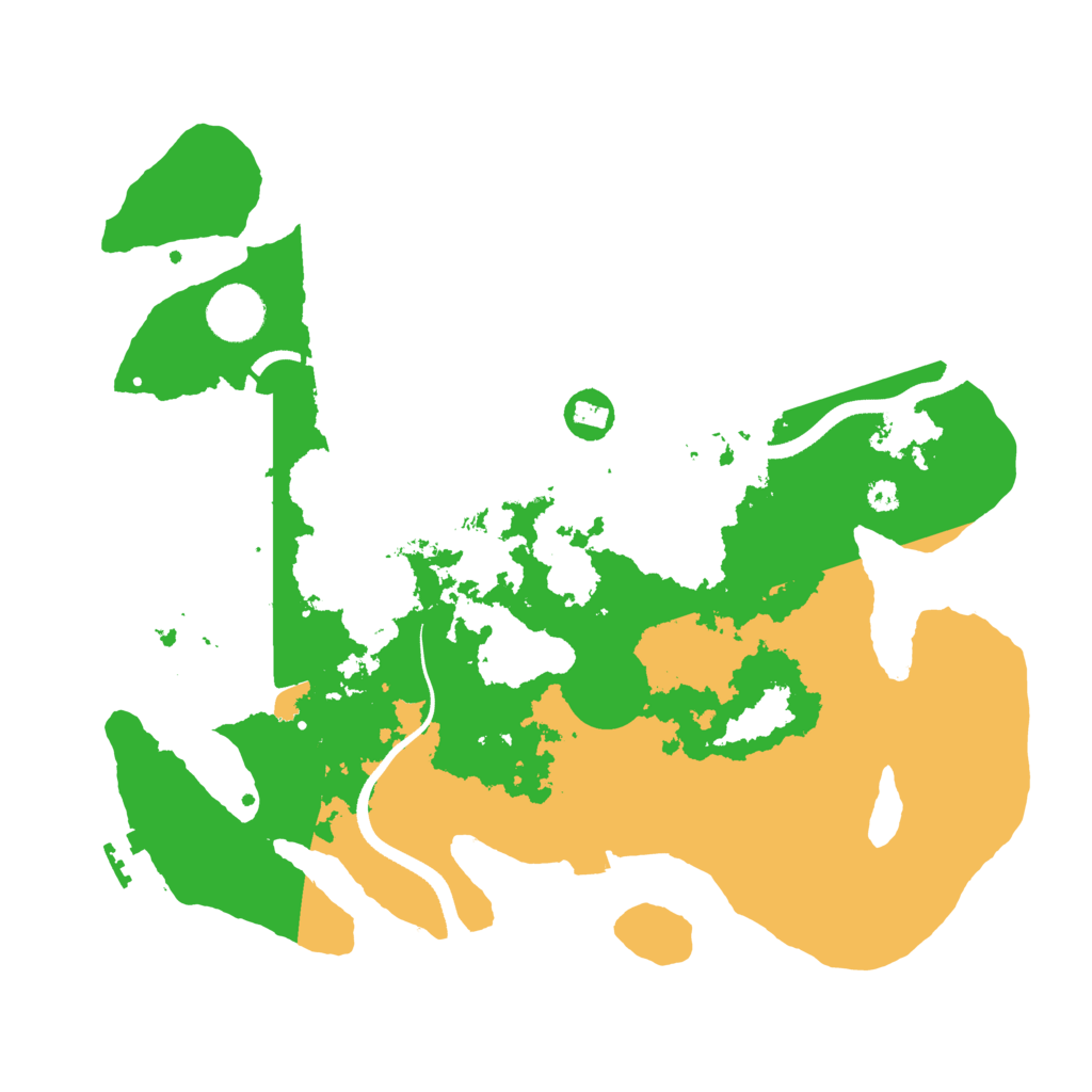 Biome Rust Map: Procedural Map, Size: 3500, Seed: 545413