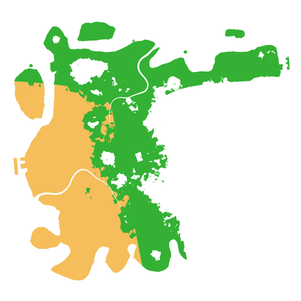 Biome Rust Map: Procedural Map, Size: 3600, Seed: 2054