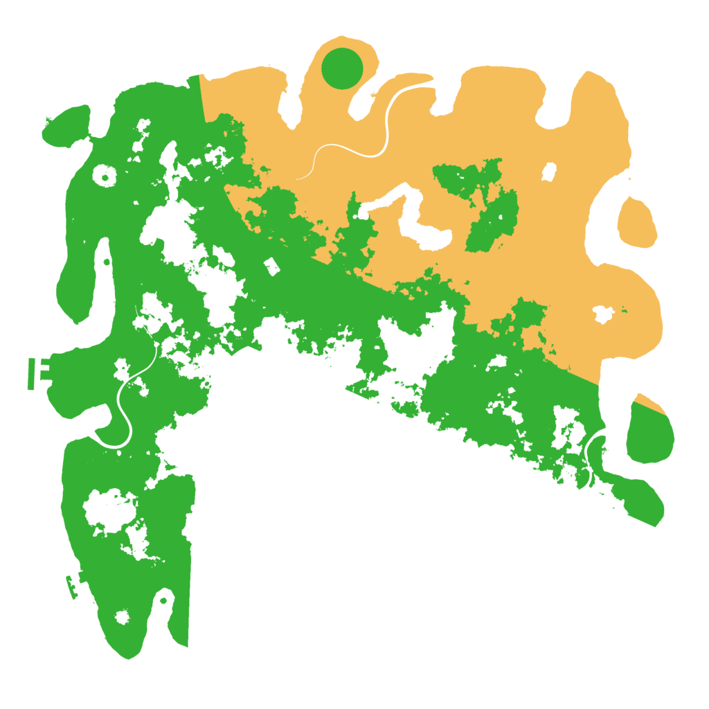 Biome Rust Map: Procedural Map, Size: 4500, Seed: 1863229147