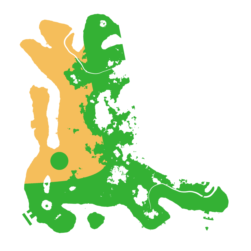 Biome Rust Map: Procedural Map, Size: 3700, Seed: 740199811