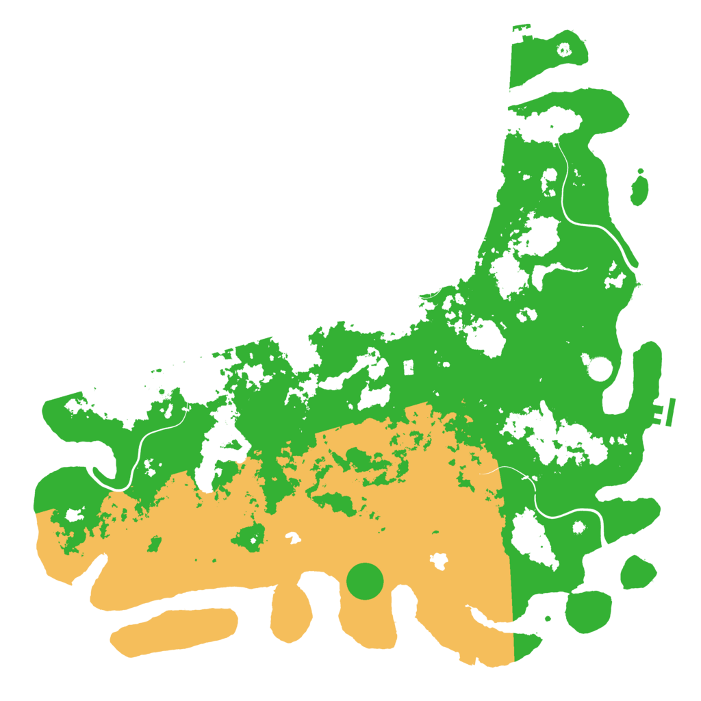 Biome Rust Map: Procedural Map, Size: 5000, Seed: 48