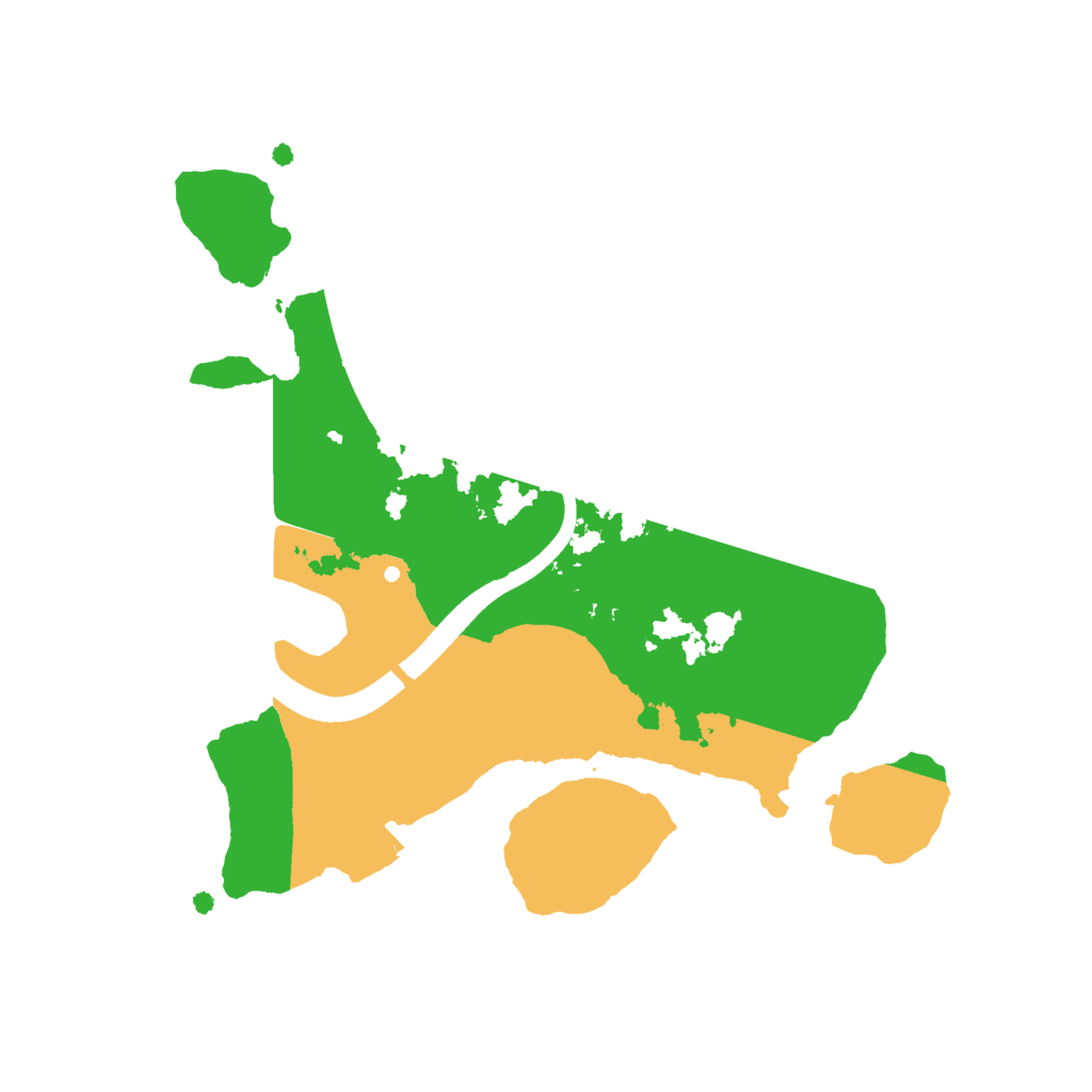 Biome Rust Map: Procedural Map, Size: 2064, Seed: 13825