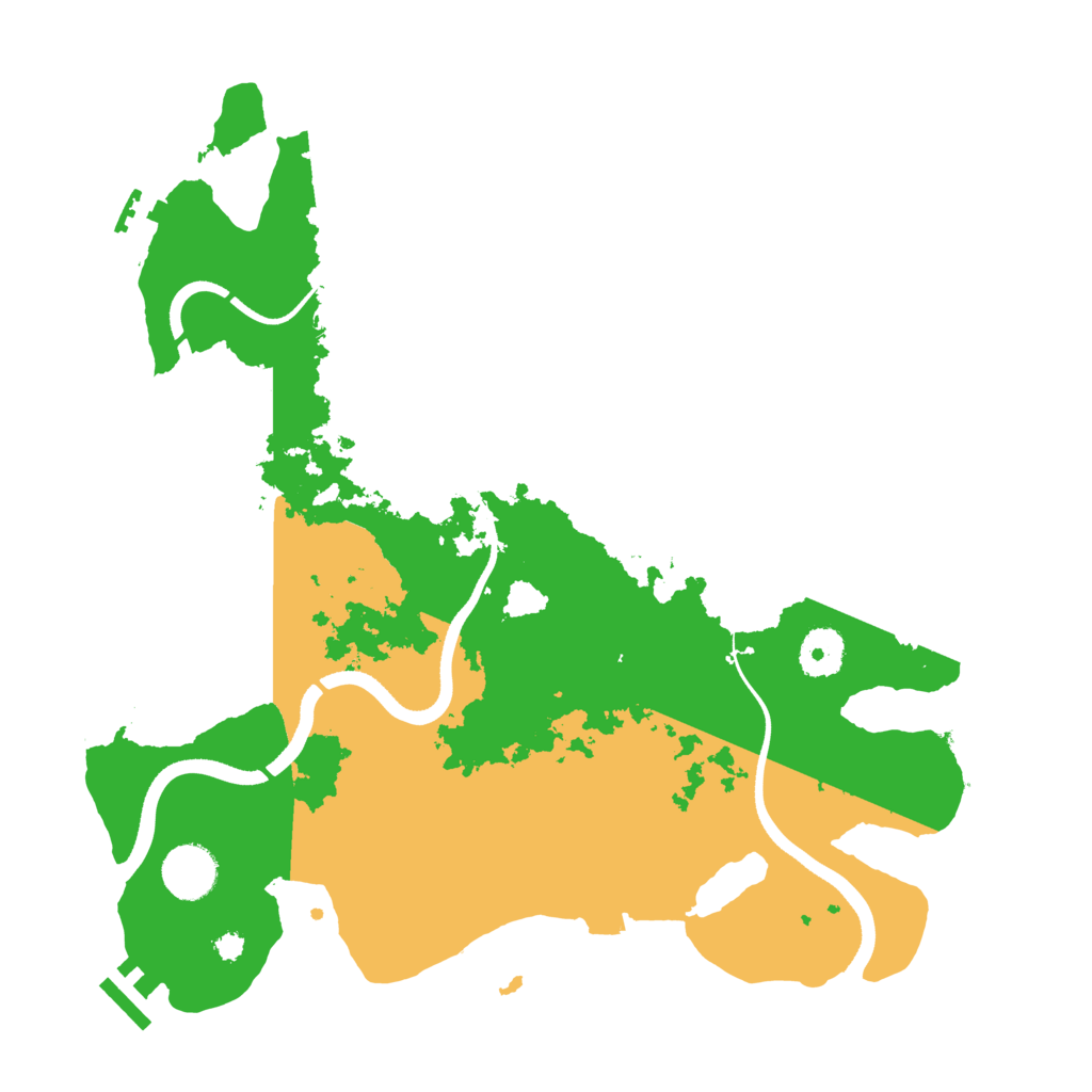 Biome Rust Map: Procedural Map, Size: 3500, Seed: 3578