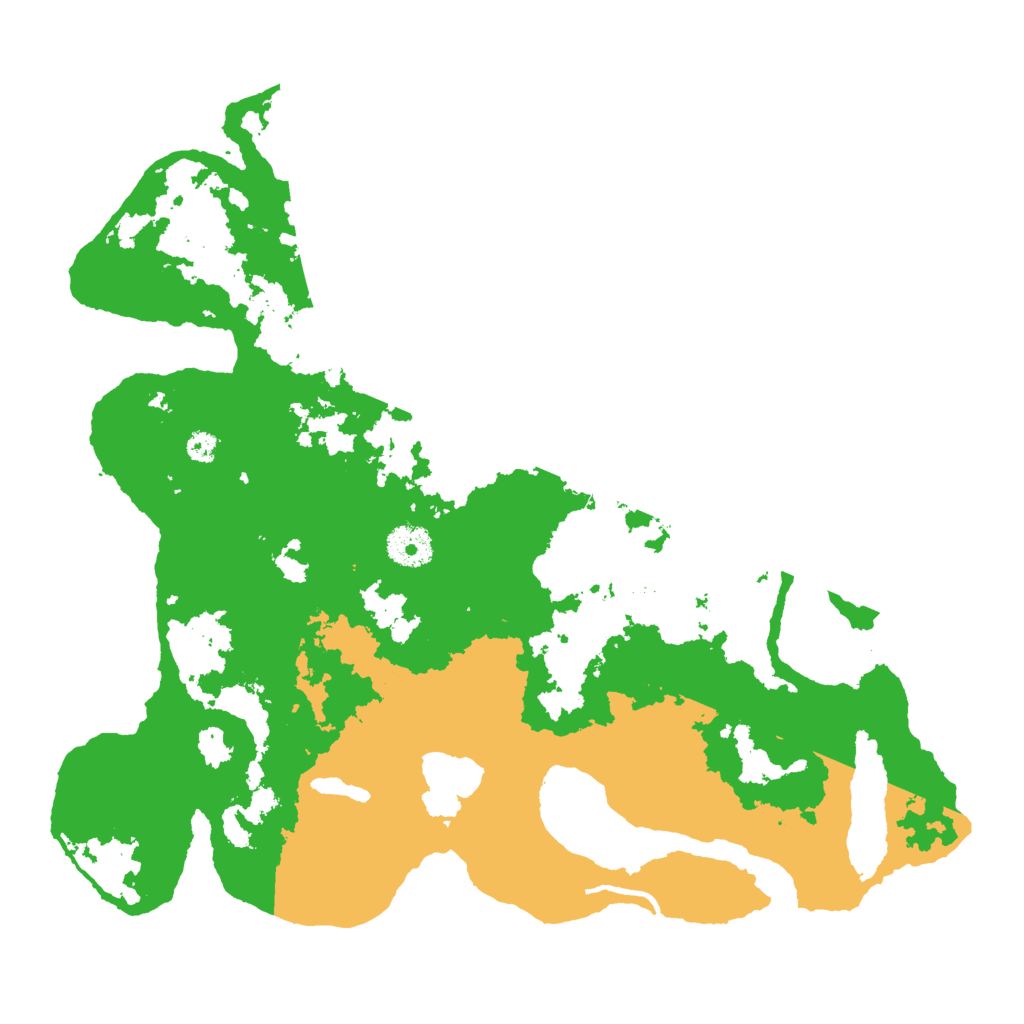 Biome Rust Map: Procedural Map, Size: 3500, Seed: 3578