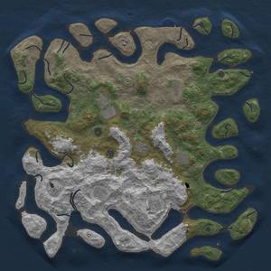 Thumbnail Rust Map: Procedural Map, Size: 5000, Seed: 6544334, 14 Monuments