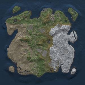 Thumbnail Rust Map: Procedural Map, Size: 3550, Seed: 67899148, 17 Monuments