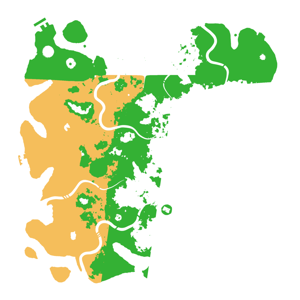 Biome Rust Map: Procedural Map, Size: 4550, Seed: 1444