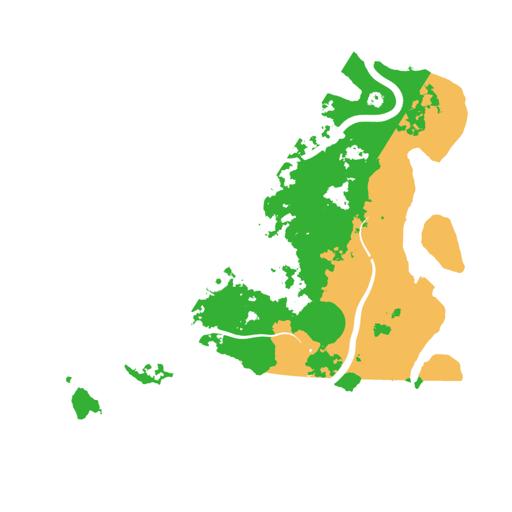 Biome Rust Map: Procedural Map, Size: 3300, Seed: 21