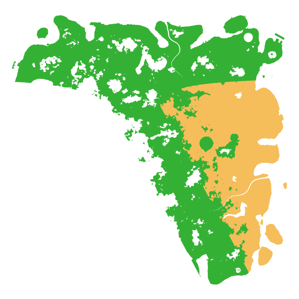 Biome Rust Map: Procedural Map, Size: 5800, Seed: 101408