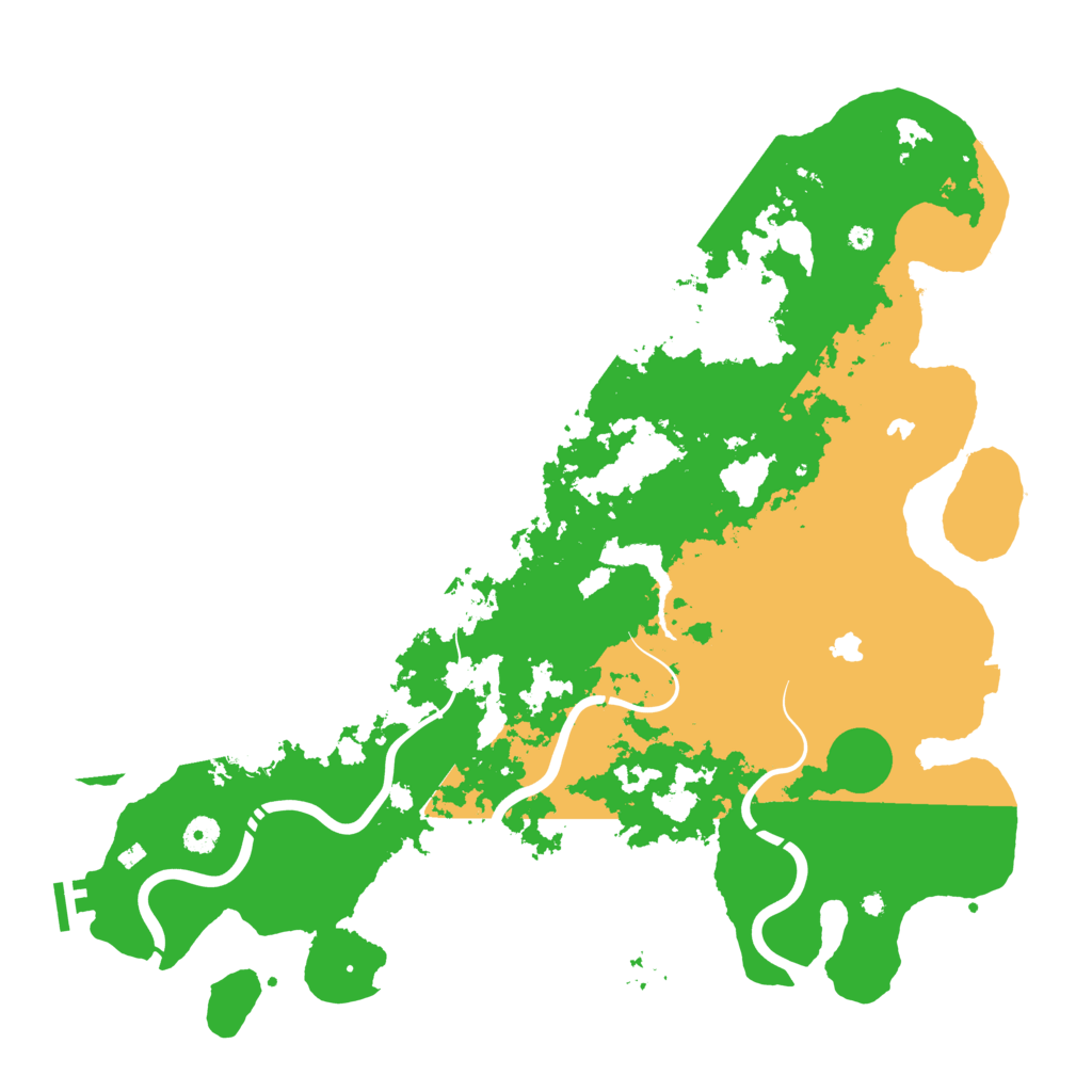 Biome Rust Map: Procedural Map, Size: 4500, Seed: 76498544