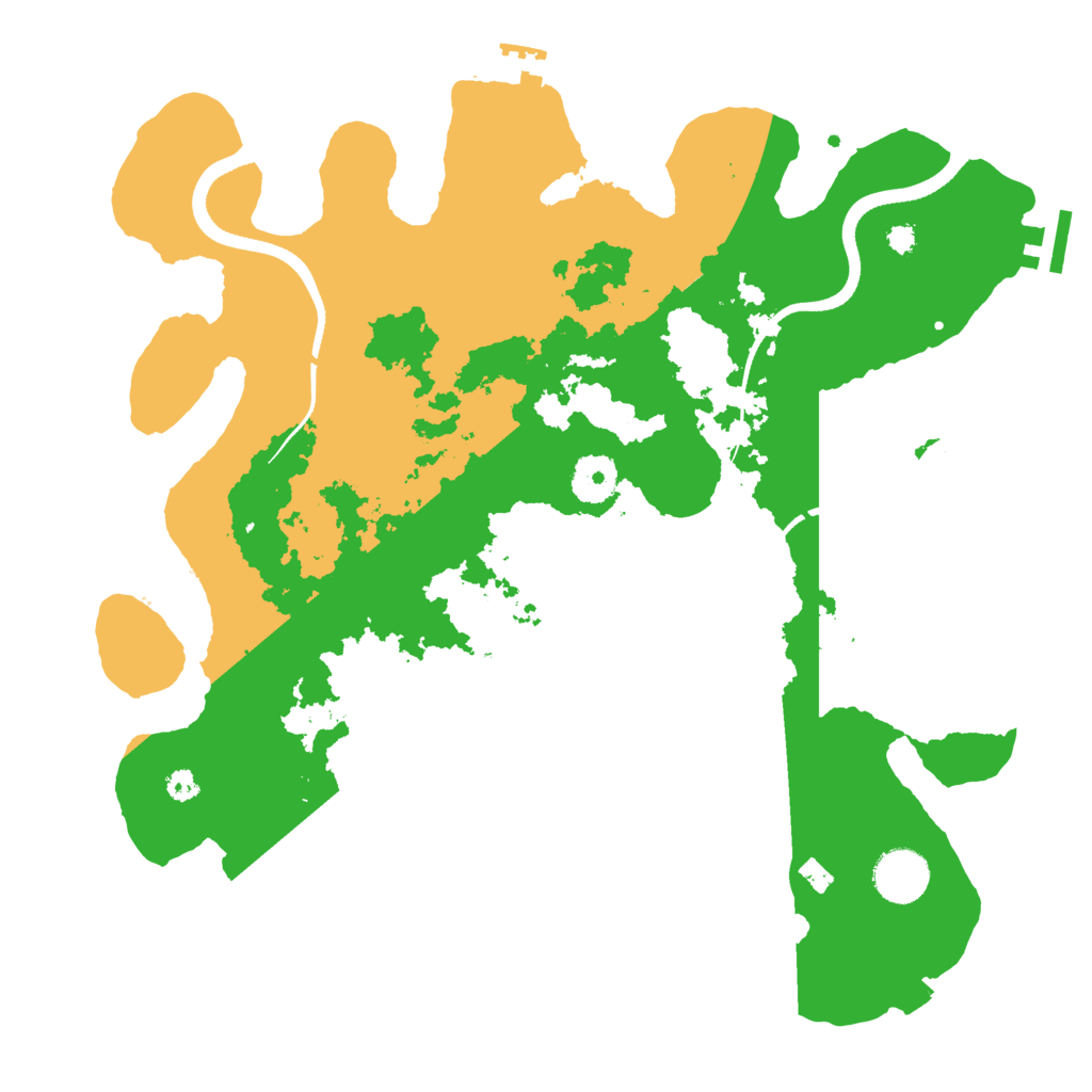 Biome Rust Map: Procedural Map, Size: 3500, Seed: 609441119