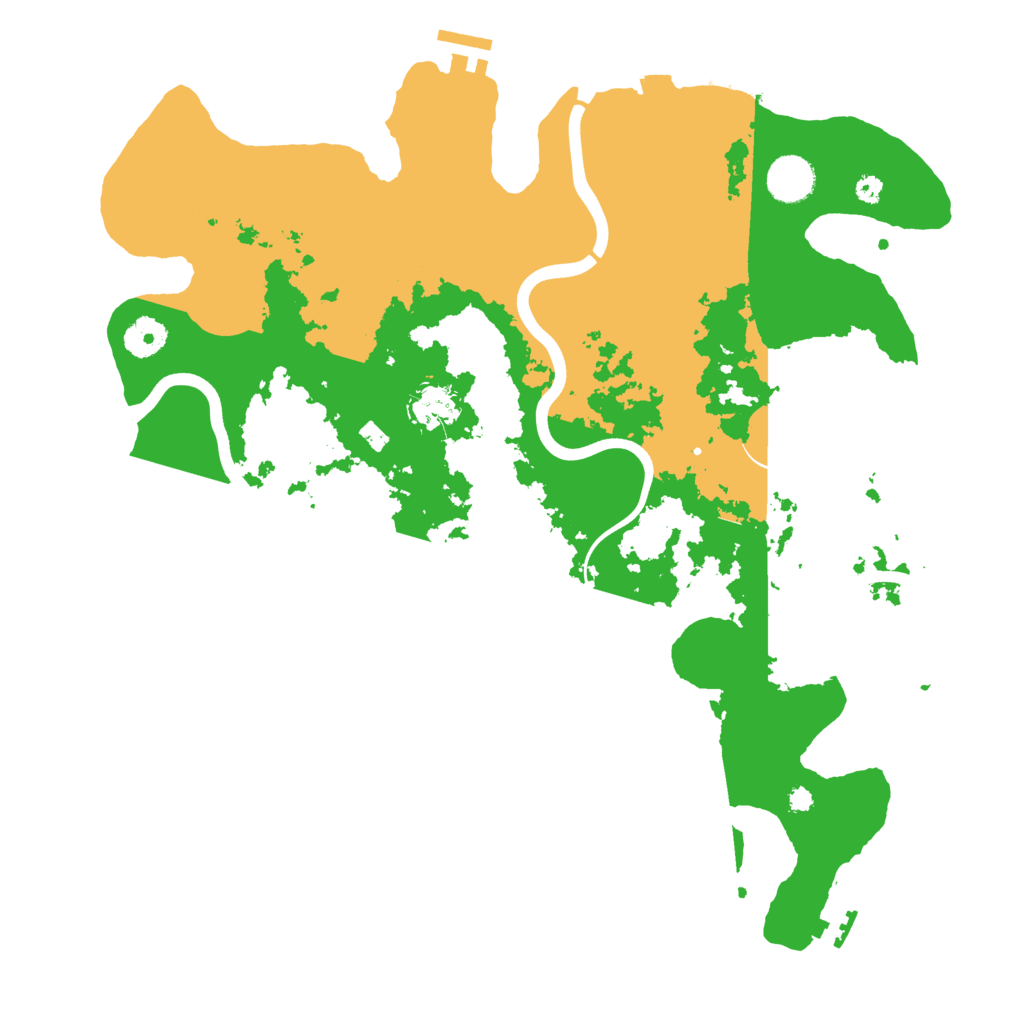 Biome Rust Map: Procedural Map, Size: 3800, Seed: 596362754