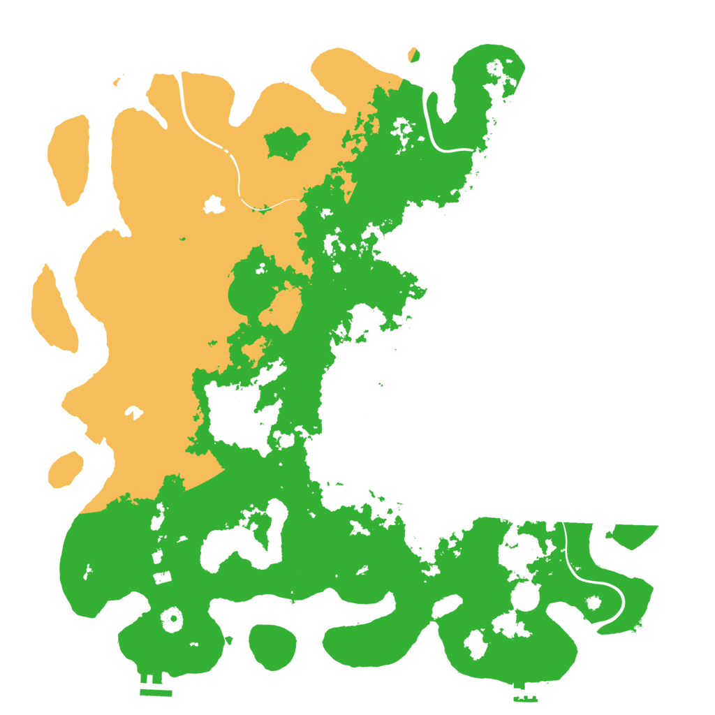 Biome Rust Map: Procedural Map, Size: 4500, Seed: 52108