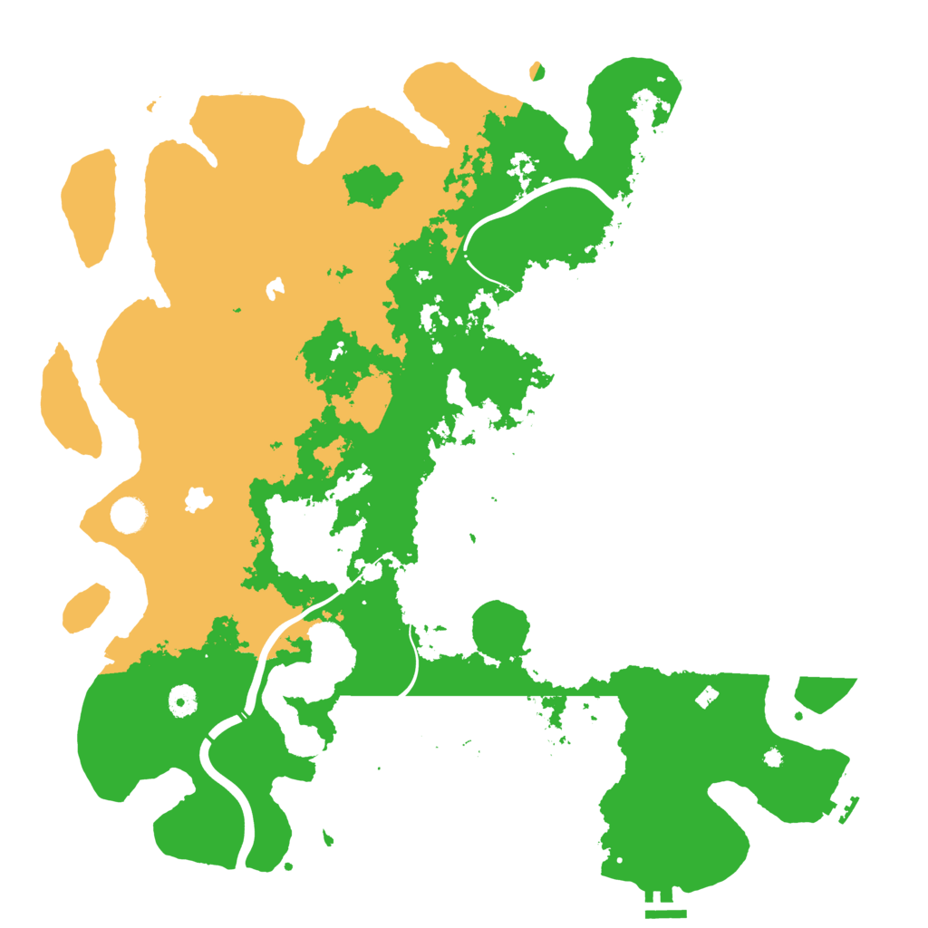 Biome Rust Map: Procedural Map, Size: 4500, Seed: 52108