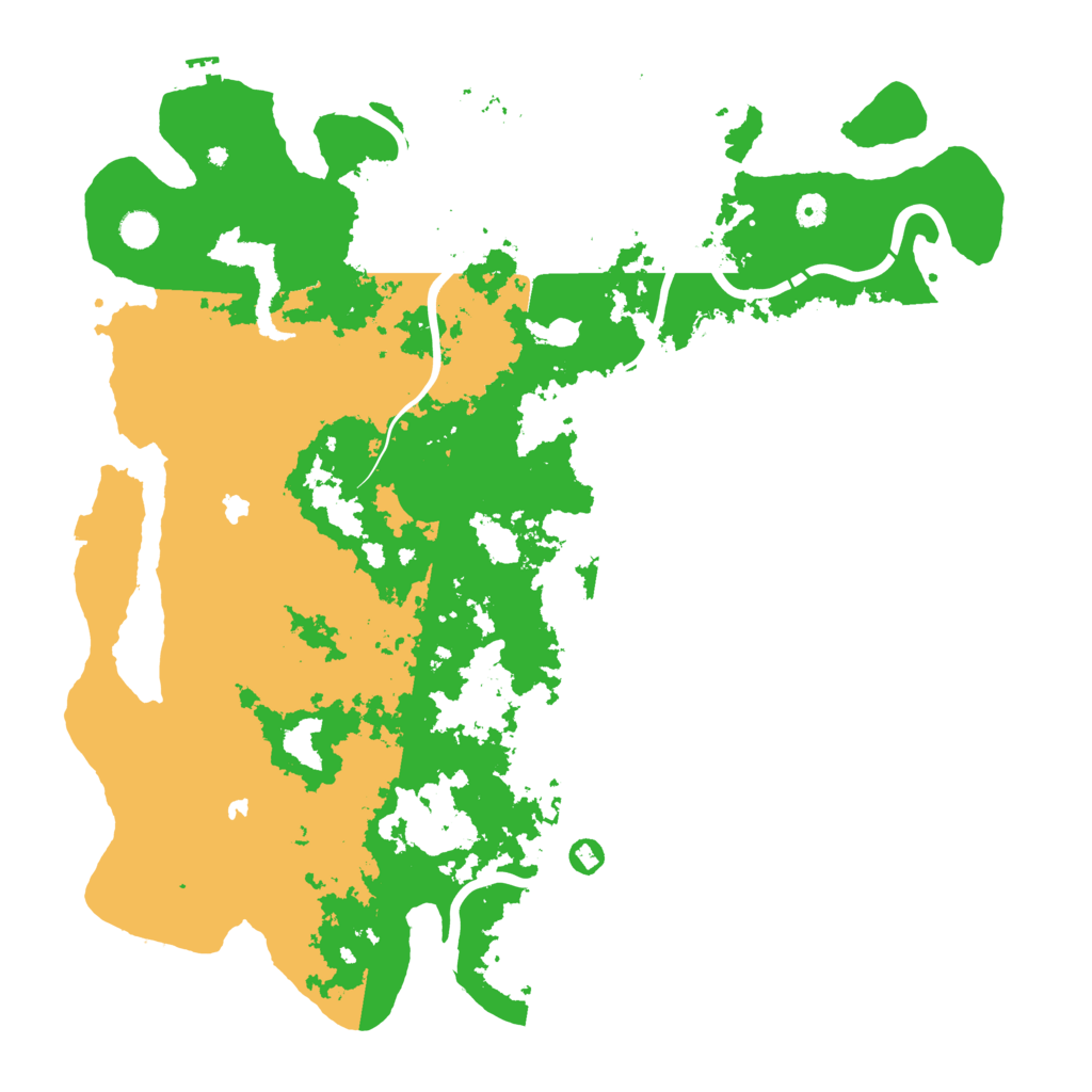 Biome Rust Map: Procedural Map, Size: 5000, Seed: 3300