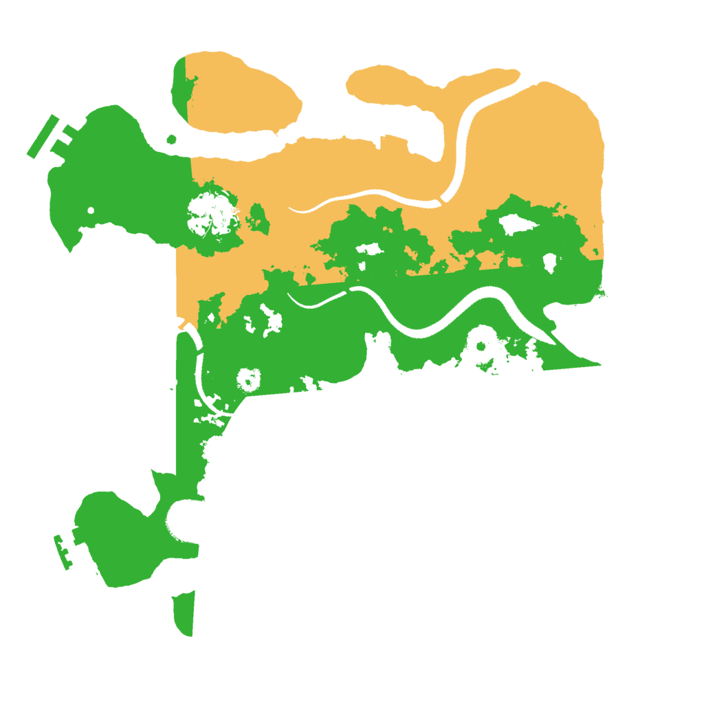 Biome Rust Map: Procedural Map, Size: 3000, Seed: 30003627