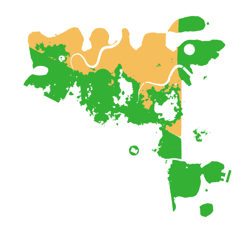 Biome Rust Map: Procedural Map, Size: 3900, Seed: 1758551988