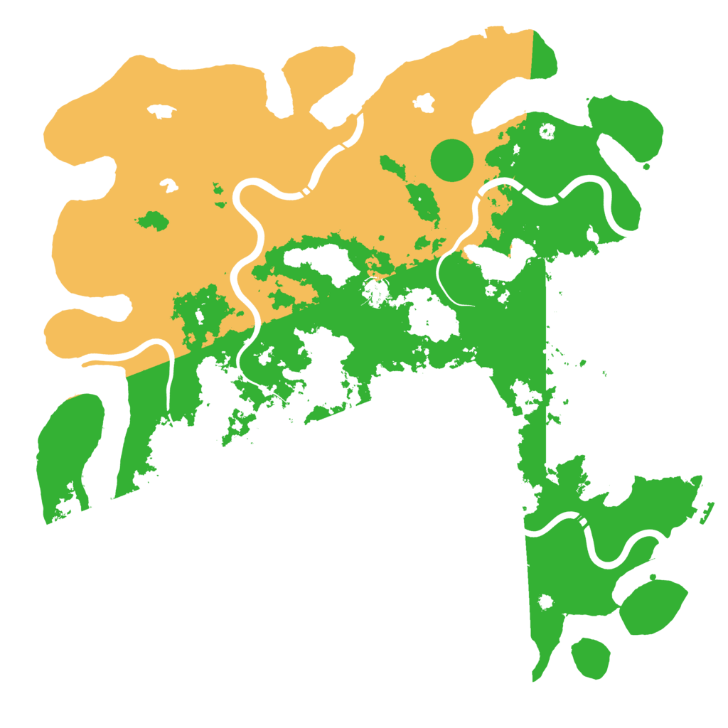 Biome Rust Map: Procedural Map, Size: 4500, Seed: 79334180