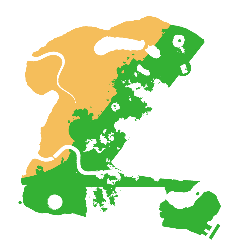 Biome Rust Map: Procedural Map, Size: 3000, Seed: 25152