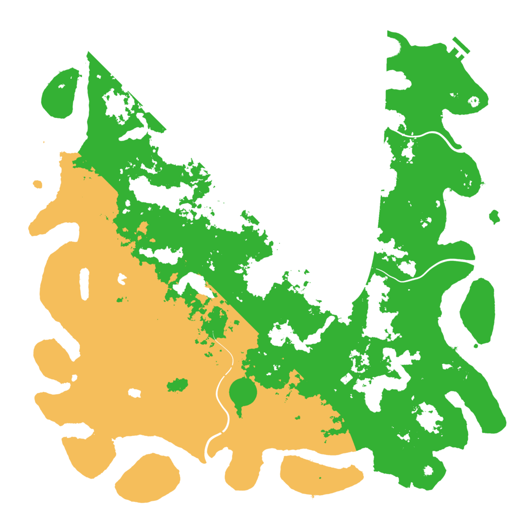 Biome Rust Map: Procedural Map, Size: 5000, Seed: 9127114