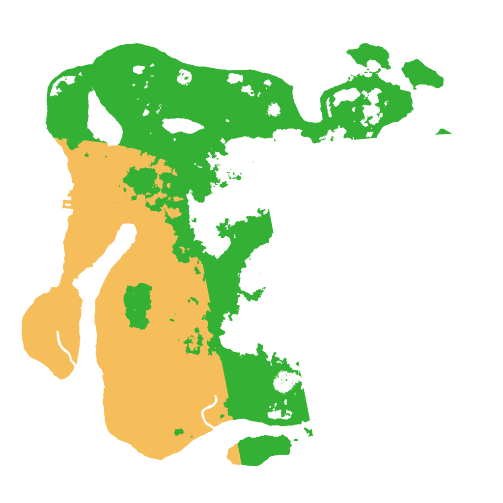 Biome Rust Map: Procedural Map, Size: 3500, Seed: 3022