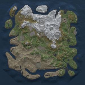 Thumbnail Rust Map: Procedural Map, Size: 3900, Seed: 539182316, 20 Monuments