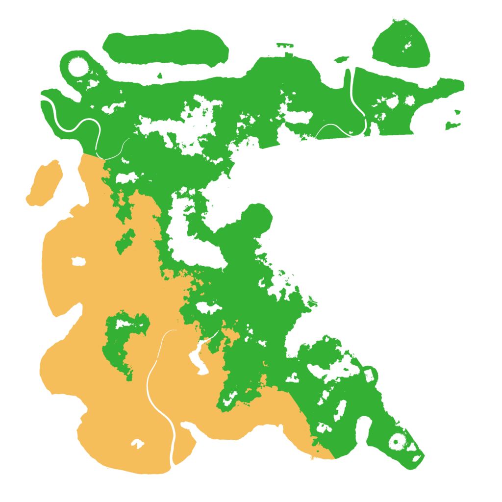 Biome Rust Map: Procedural Map, Size: 4500, Seed: 154484
