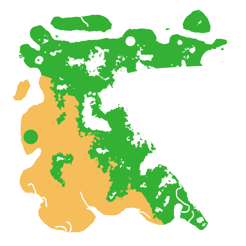 Biome Rust Map: Procedural Map, Size: 4500, Seed: 154484