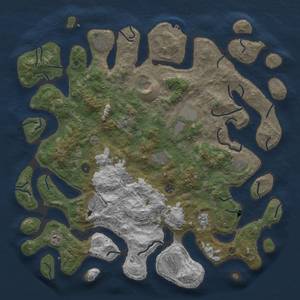 Thumbnail Rust Map: Procedural Map, Size: 4800, Seed: 8675309, 15 Monuments