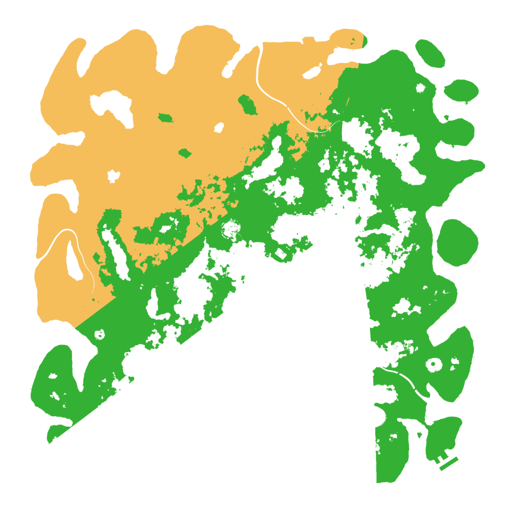 Biome Rust Map: Procedural Map, Size: 5000, Seed: 2005322491