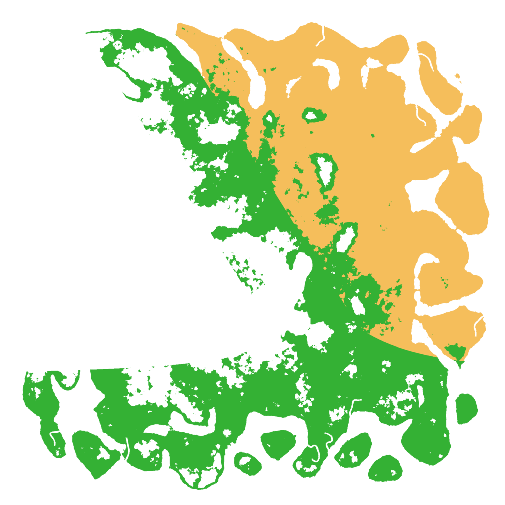 Biome Rust Map: Procedural Map, Size: 6000, Seed: 32496173