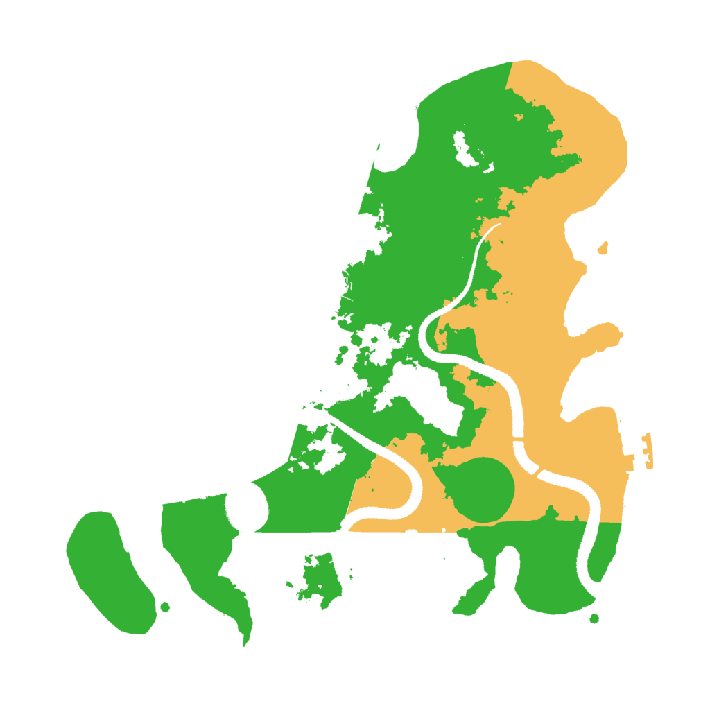 Biome Rust Map: Procedural Map, Size: 3000, Seed: 15689852
