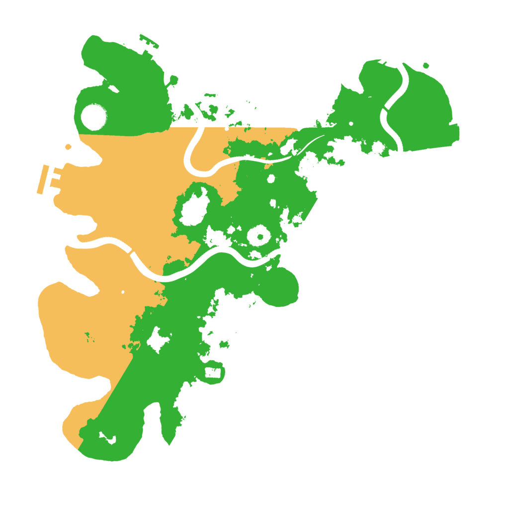 Biome Rust Map: Procedural Map, Size: 3500, Seed: 1363485