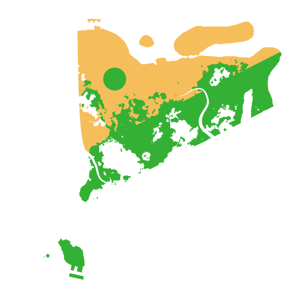 Biome Rust Map: Procedural Map, Size: 3500, Seed: 2001808566