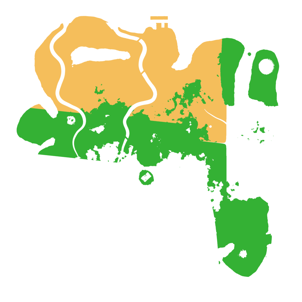 Biome Rust Map: Procedural Map, Size: 3500, Seed: 2083357679