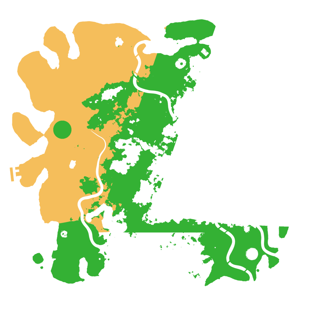 Biome Rust Map: Procedural Map, Size: 4500, Seed: 2020090308