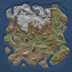 Thumbnail Rust Map: Procedural Map, Size: 4500, Seed: 1734000091, 15 Monuments