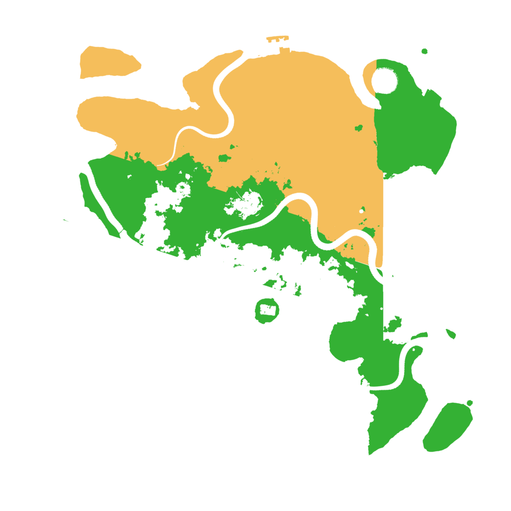Biome Rust Map: Procedural Map, Size: 3500, Seed: 2376555