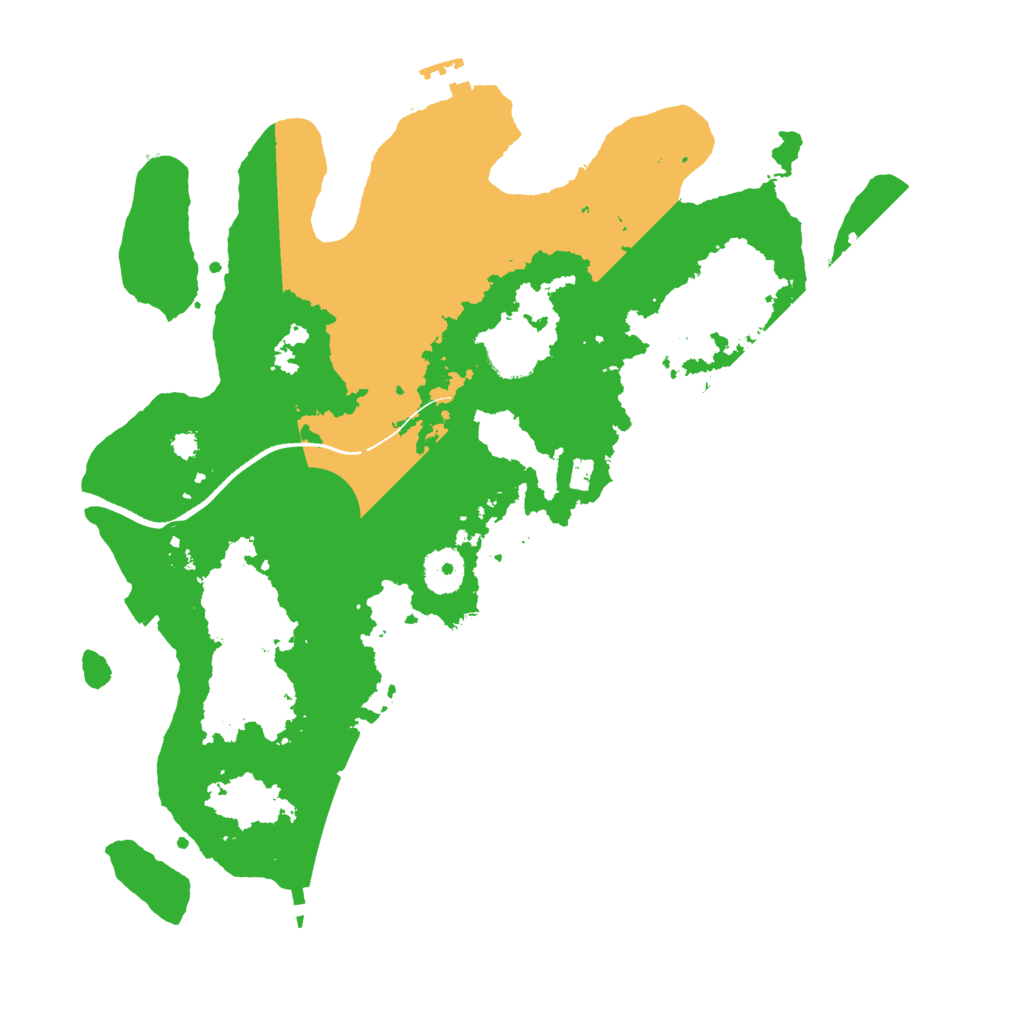 Biome Rust Map: Procedural Map, Size: 3500, Seed: 596