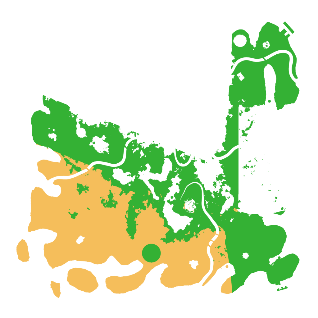 Biome Rust Map: Procedural Map, Size: 4500, Seed: 30174